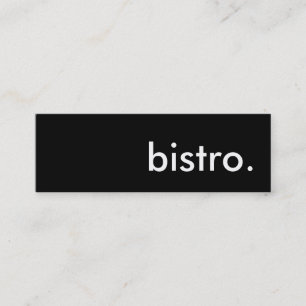 bistro. mini business card