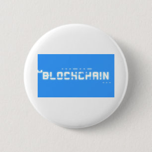 Bit glitch blockchain 2 inch round button