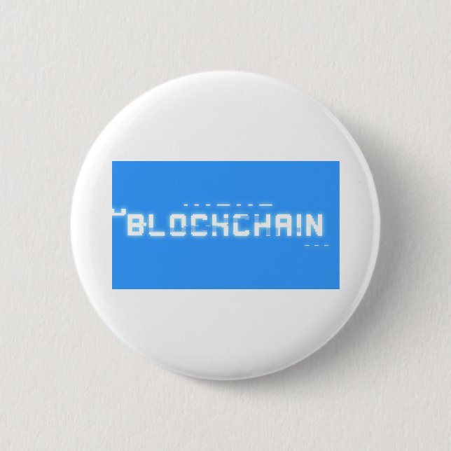 Bit glitch blockchain 2 inch round button (Front)