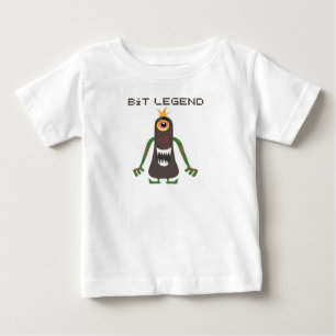 Bit Legend Pixel Monster Funny Retro Gaming Baby T-Shirt