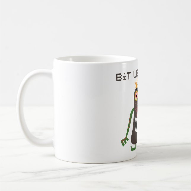 Bit Legend Pixel Monster Funny Retro Gaming Coffee Mug (Left)