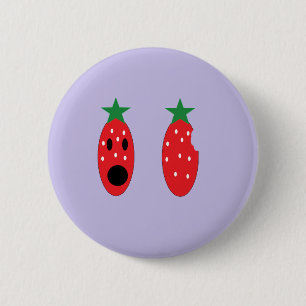 bit strawberry 2 inch round button