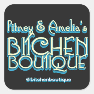 Bitchen Boutique Title Square Stickers (6)