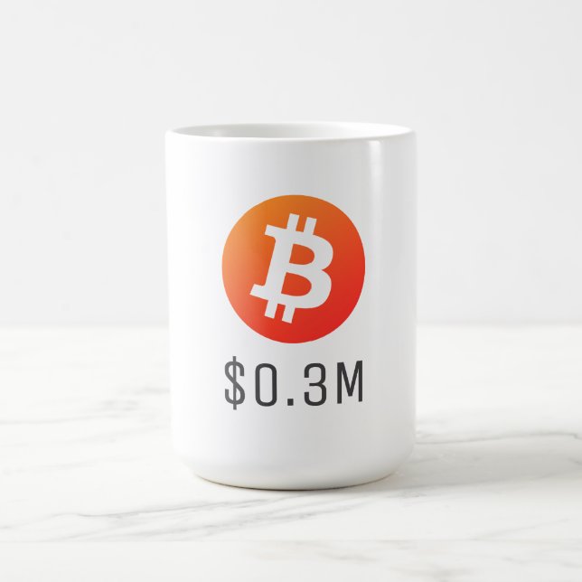 Bitcoin $0.3M ($300K) One Million Magic Mug (Center)
