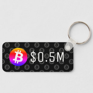 Bitcoin $0.5M ($500K) One Million Keychain