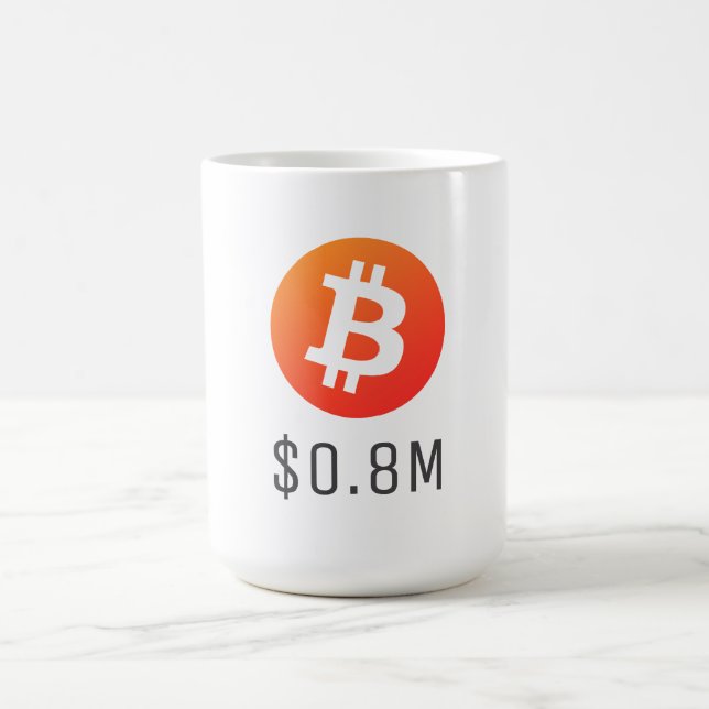 Bitcoin $0.8M ($800K) One Million Magic Mug (Center)