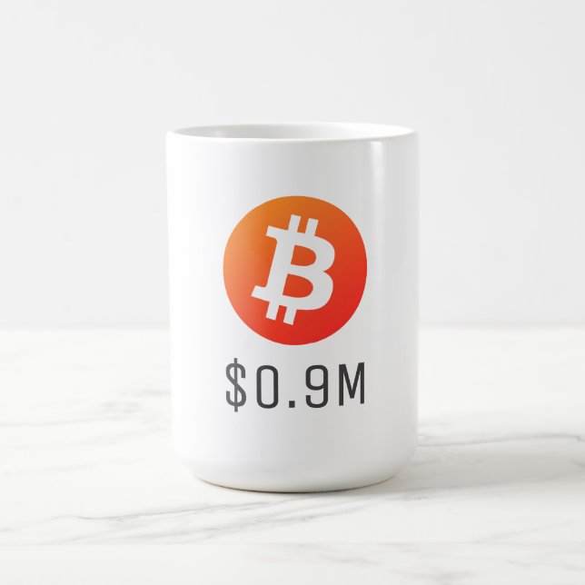 Bitcoin $0.9M ($900K) One Million Magic Mug (Center)