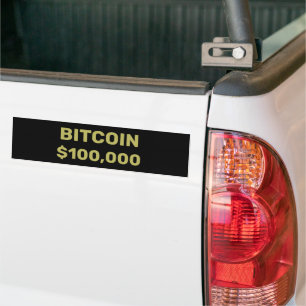 Bitcoin 100000 Celebration Bumper Sticker