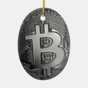Bitcoin 16 ceramic ornament