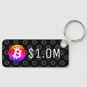 Bitcoin $1.0M ($1,000,000) One Million Keychain
