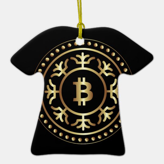 Bitcoin 2 ceramic ornament