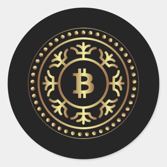 Bitcoin 2 classic round sticker