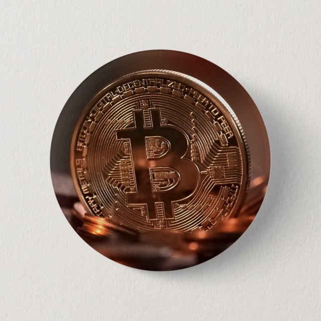 Bitcoin 2 Inch Round Button (Front)