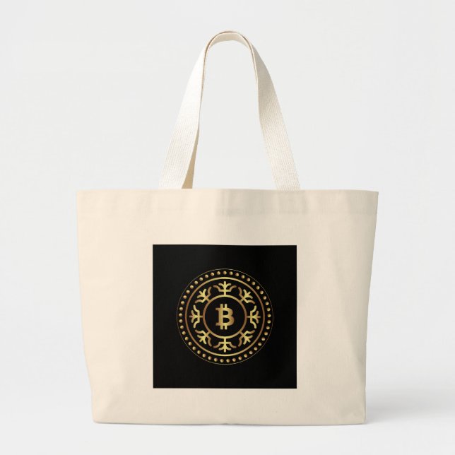Bitcoin 2 large tote bag (Front)