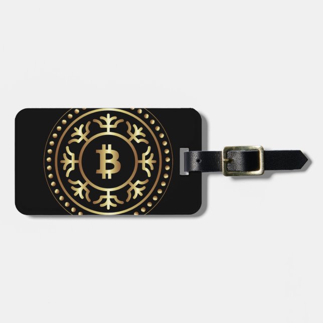 Bitcoin 2 luggage tag (Front Horizontal)