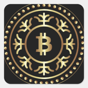 Bitcoin 2 square sticker