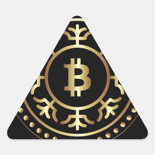 Bitcoin 2 triangle sticker