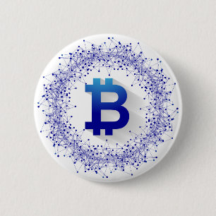 Bitcoin 5 2 inch round button