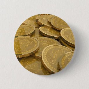 Bitcoin 7 2 inch round button
