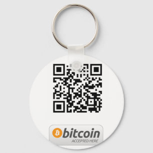 Bitcoin Accepted Here Keychain
