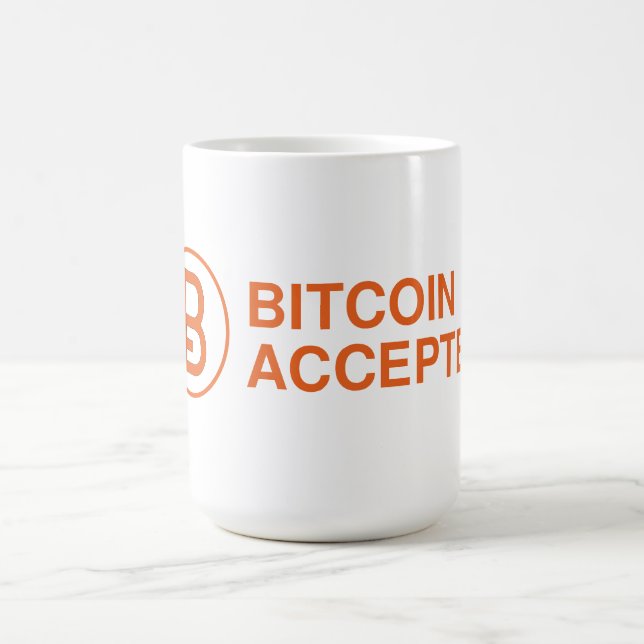 Bitcoin Accepted Mug (Center)