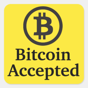 Bitcoin Accepted Sticker Sets