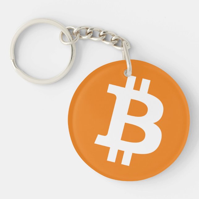 Bitcoin Acrylic Keychain (Front)