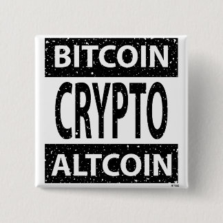 Bitcoin Altcoin Crypto 2 Inch Square Button