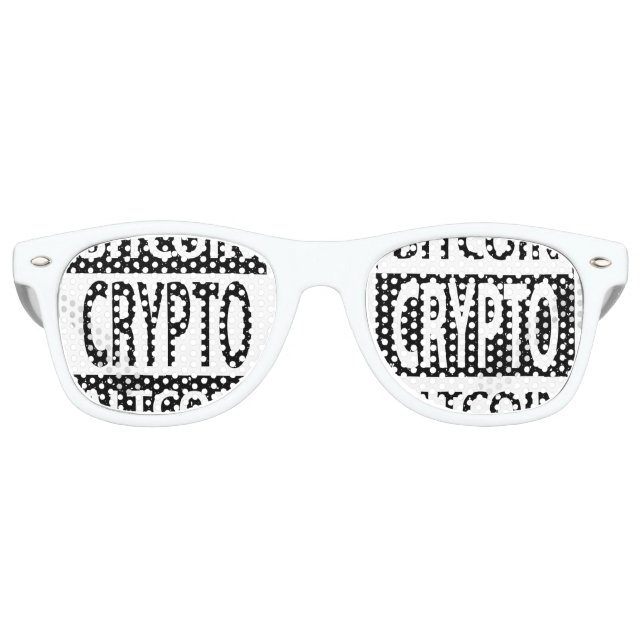 Bitcoin Altcoin Crypto Retro Sunglasses (Front)