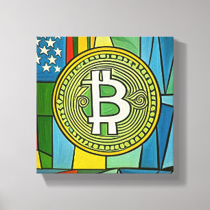 Bitcoin Art Canvas Print