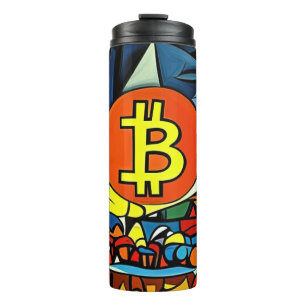 Bitcoin Art Thermal Tumbler