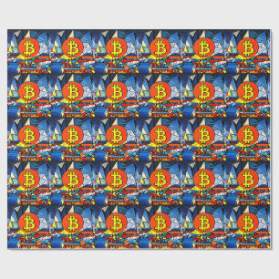 Bitcoin Art Wrapping Paper