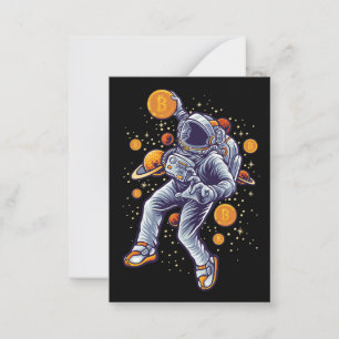 Bitcoin Astronaut to the moon - Bitcoin Crypto Card