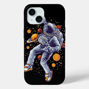 Bitcoin Astronaut to the moon - Bitcoin Crypto  iPhone 15 Case