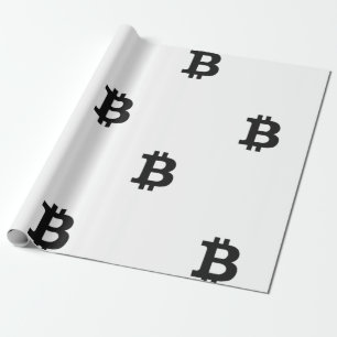 Bitcoin B Bold Wrapping Paper