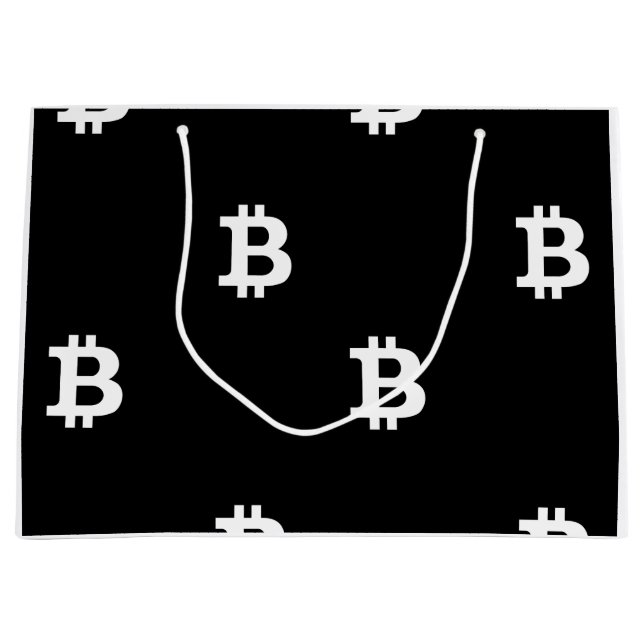 Bitcoin B Cool Large Gift Bag (Front)