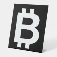 Bitcoin B Cool Pedestal Sign