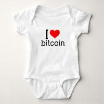 Bitcoin Baby Strampler i love bitcoin