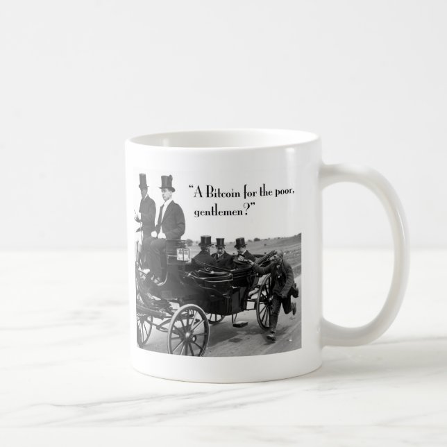 Bitcoin Beggar Coffee Mug (Right)