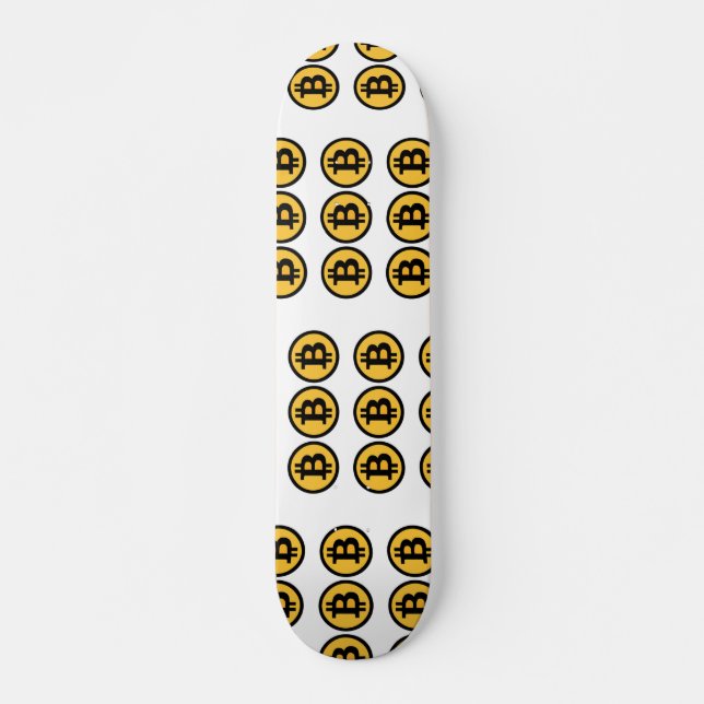 Bitcoin Billionaire Boy's Club Skateboard Deck (Front)