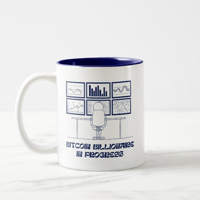 Bitcoin Billionaire In Progress Mug (Left)
