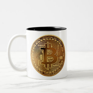bitcoin billionaire Two-Tone coffee mug