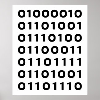 Bitcoin binary poster