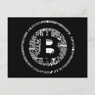 Bitcoin Black edition Postcard