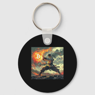 Bitcoin Black Strap Judo Martial Arts Karate Keychain