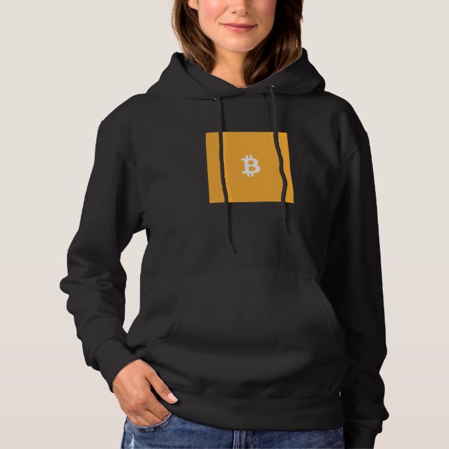 Bitcoin Blockchain Minimalist Design Hoodie (Front)