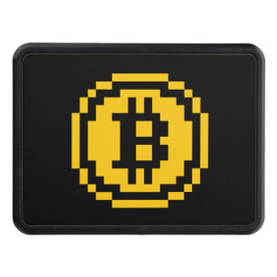 Bitcoin BTC 8-Bit Logo   Hitch Cover