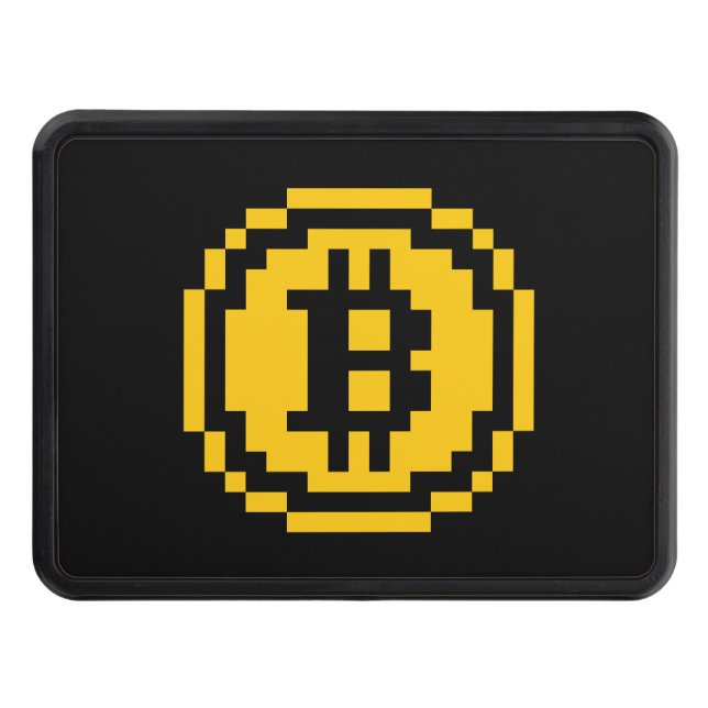 Bitcoin BTC 8-Bit Logo | Hitch Cover (Front)