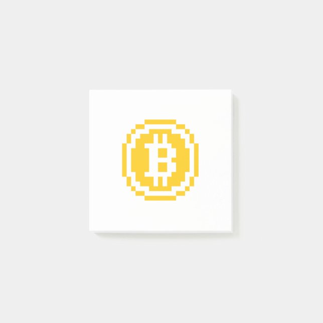 Bitcoin BTC 8-Bit Logo | Post-it Notes (Front)