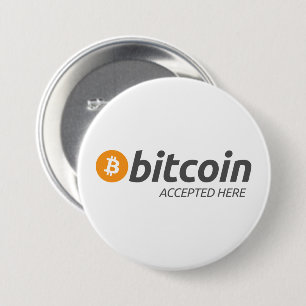 Bitcoin BTC Accepted Here   Button